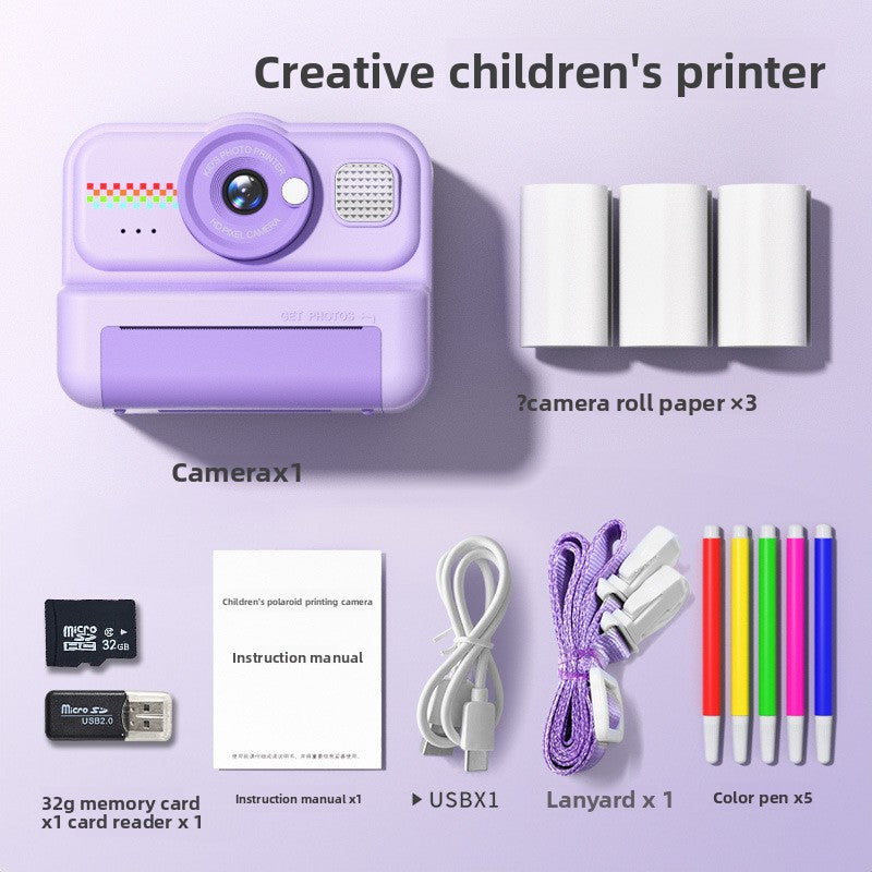 Color Print Children Camera