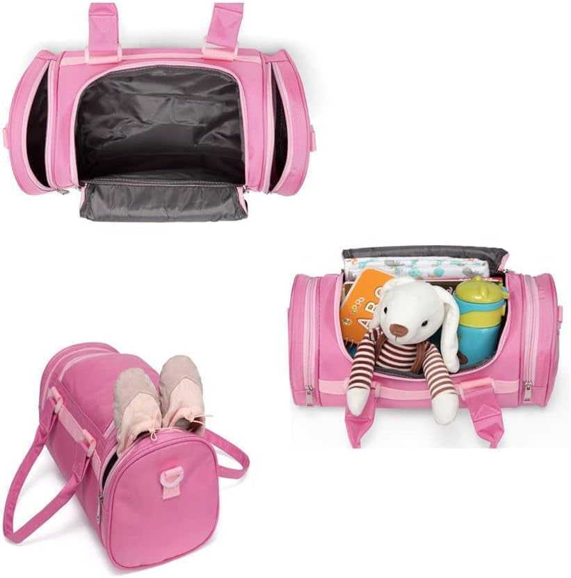 Charming Kids Ballerina Dance Bag for Girls - Perfect Duffel for Ballet Class, Dance Recitals, and Weekend Getaways
