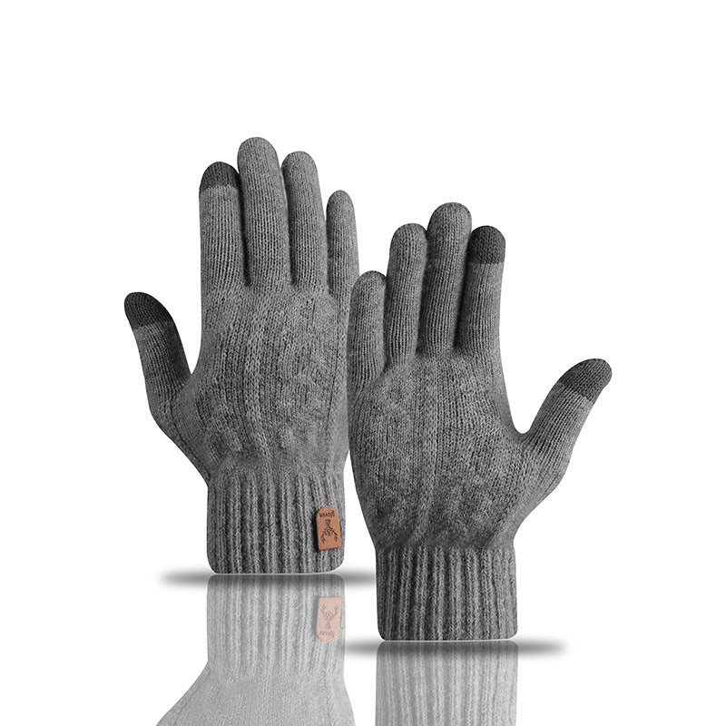 knitted gloves