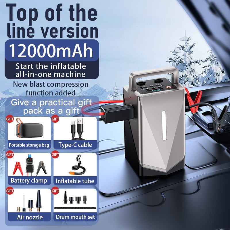 Car Jump Starter with Air Compressor and Power Bank - Journey Must Haves