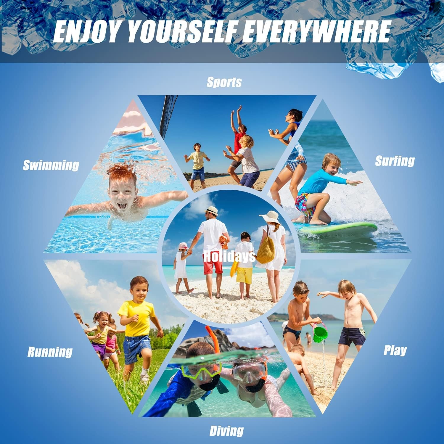 Ultimate Comfort Boys Swim Trunks with Compression Liner - Anti-Chafe, Quick Dry, UPF Protection - Size 3T-20