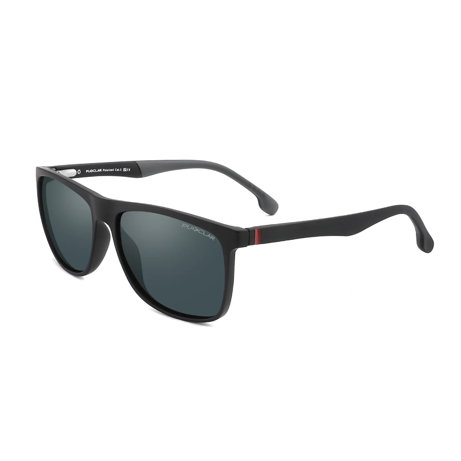 Experience Ultimate Protection with PUKCLAR Men's Polarized Sports Sunglasses - Lightweight TR90 Frame & UV400 Shielding
