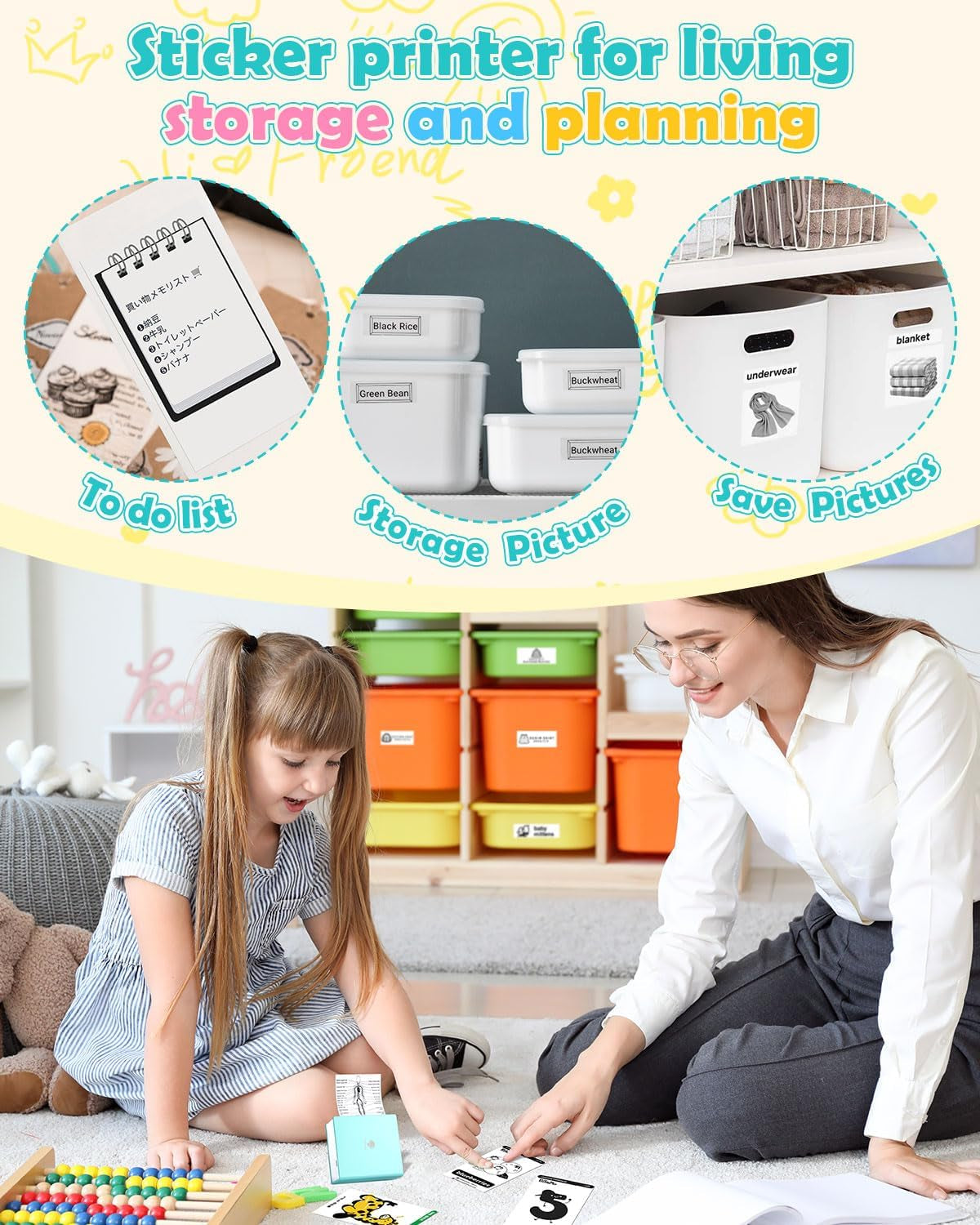 M02 Mini Pocket Sticker Printer - Bluetooth Thermal Printer for Creative Kids and Adults, Includes 3 Rolls of Paper - Perfect for Journals, Notes, and Gifts in Green