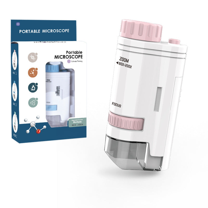 Mini Portable Microscope for Kids Science Exploration