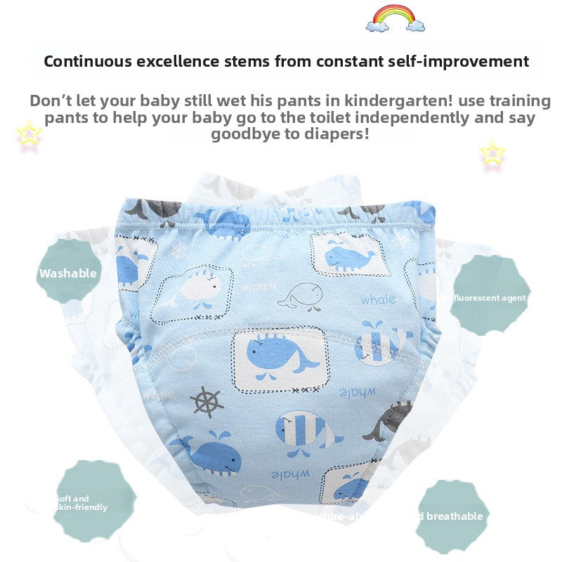 Baby Training Pants Washable Cotton Underwear