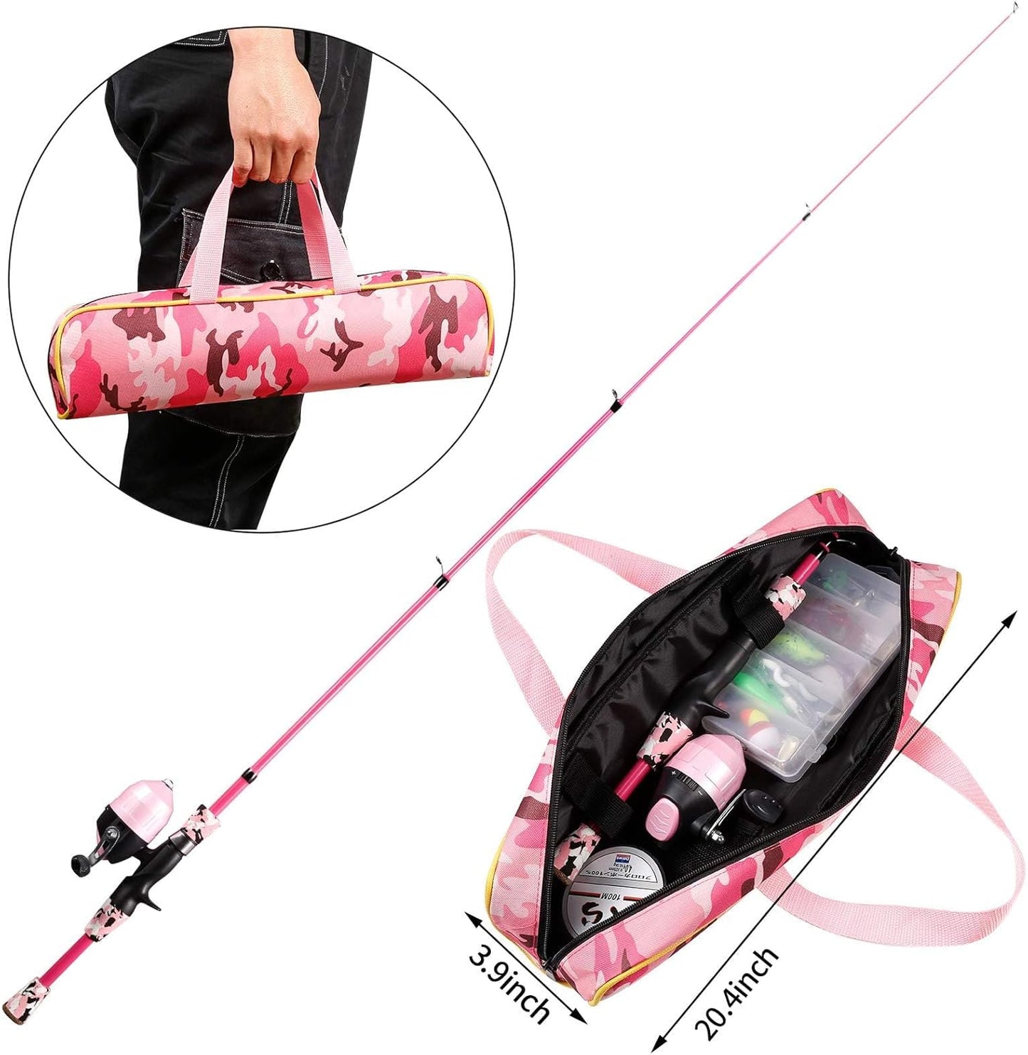 Ultimate Kids Fishing Pole Kit - Telescopic Rod & Reel Combo with Tackle and Carry Bag - Perfect for Young Anglers!