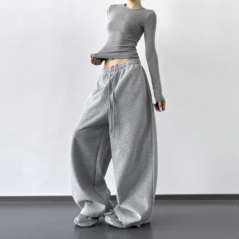 Women's High-Waisted Wide-Leg Sweatpants