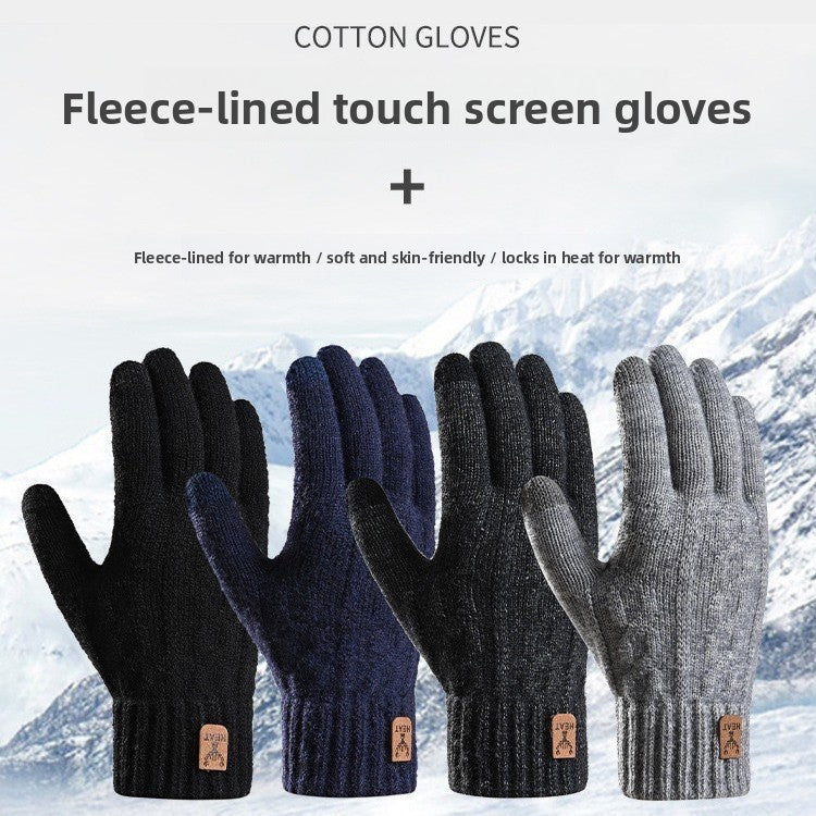 knitted gloves