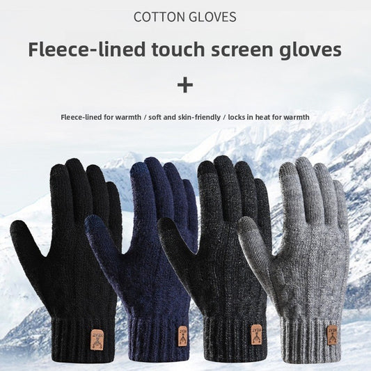 knitted gloves