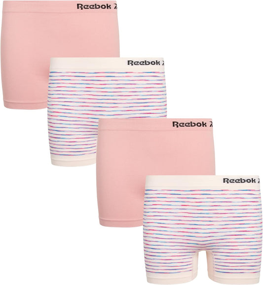 Ultimate Comfort: Girls' 4-Pack Boyshorts Underwear - Soft, Stretchy, and Tag-Free for Active Days