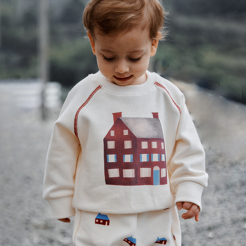 Cotton Baby Sweater Suit for Spring