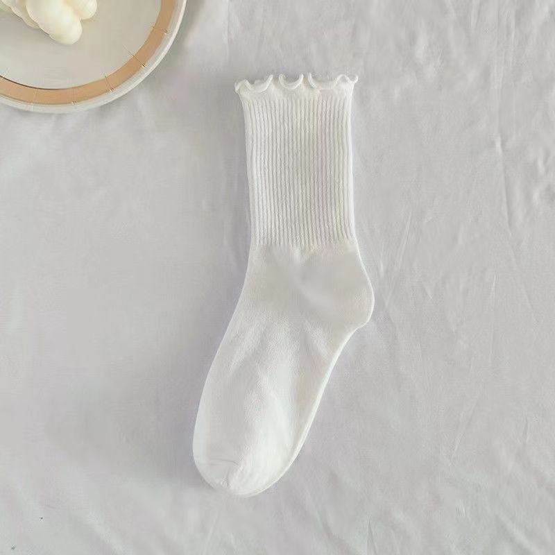 Men's Solid Color Cotton Socks