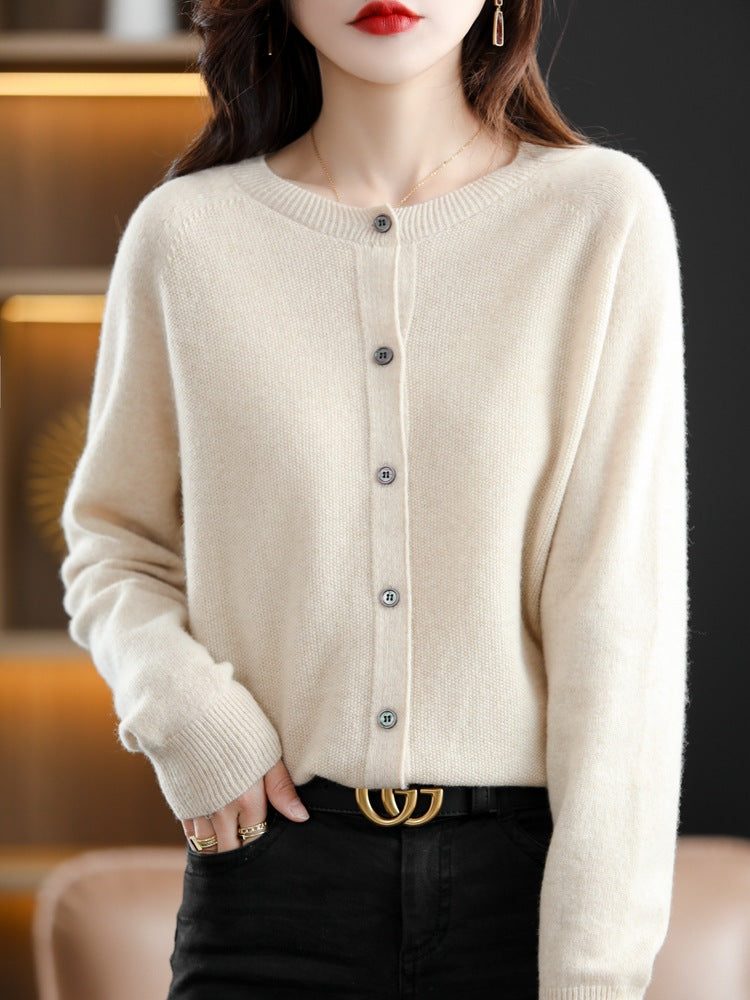 Womens Wool Knit Cardigan