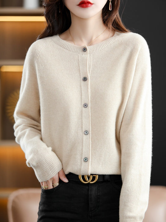 Womens Wool Knit Cardigan