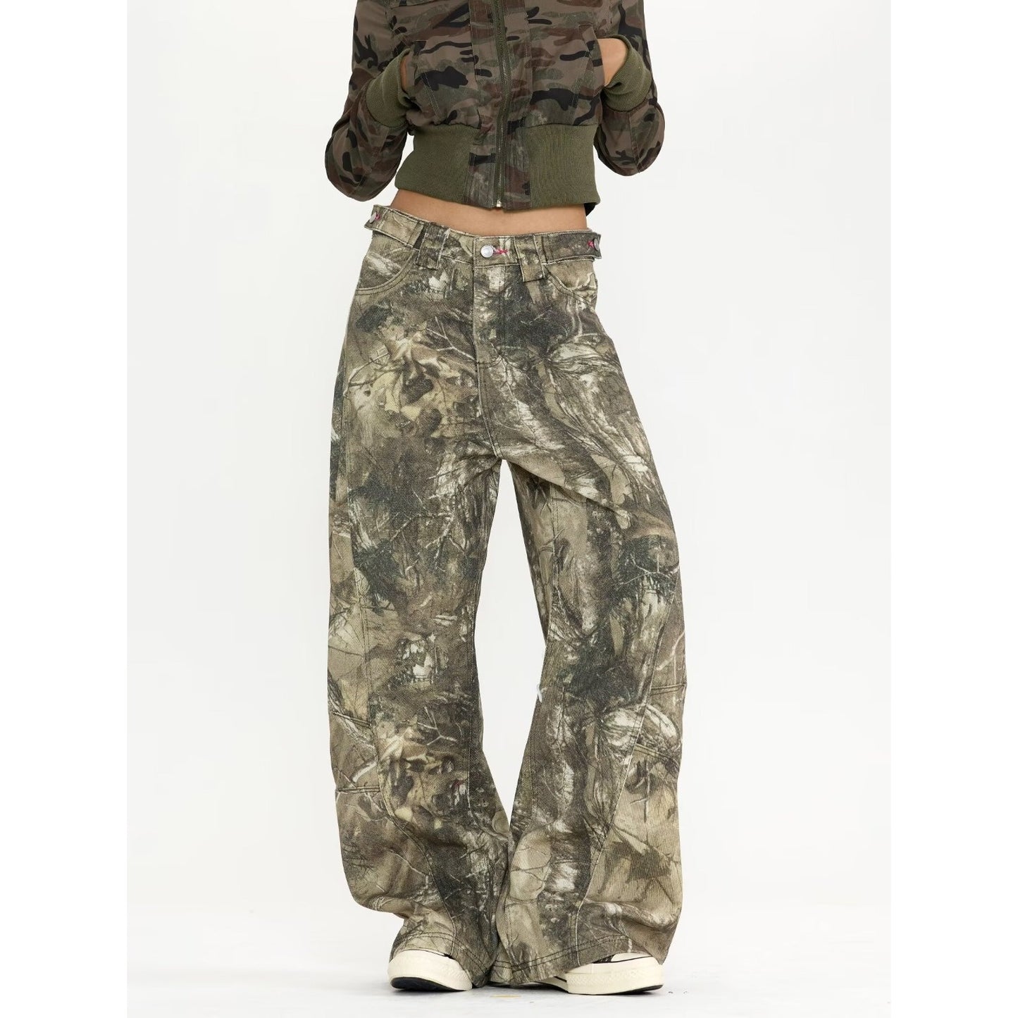Vintage Camouflage Denim Jeans