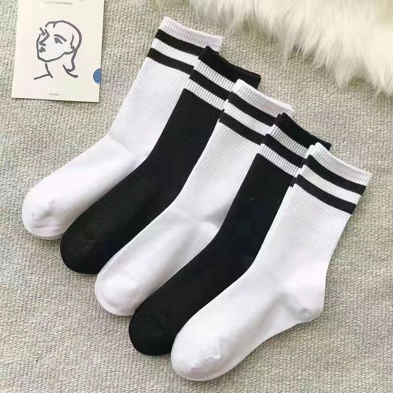 Men's Solid Color Cotton Socks
