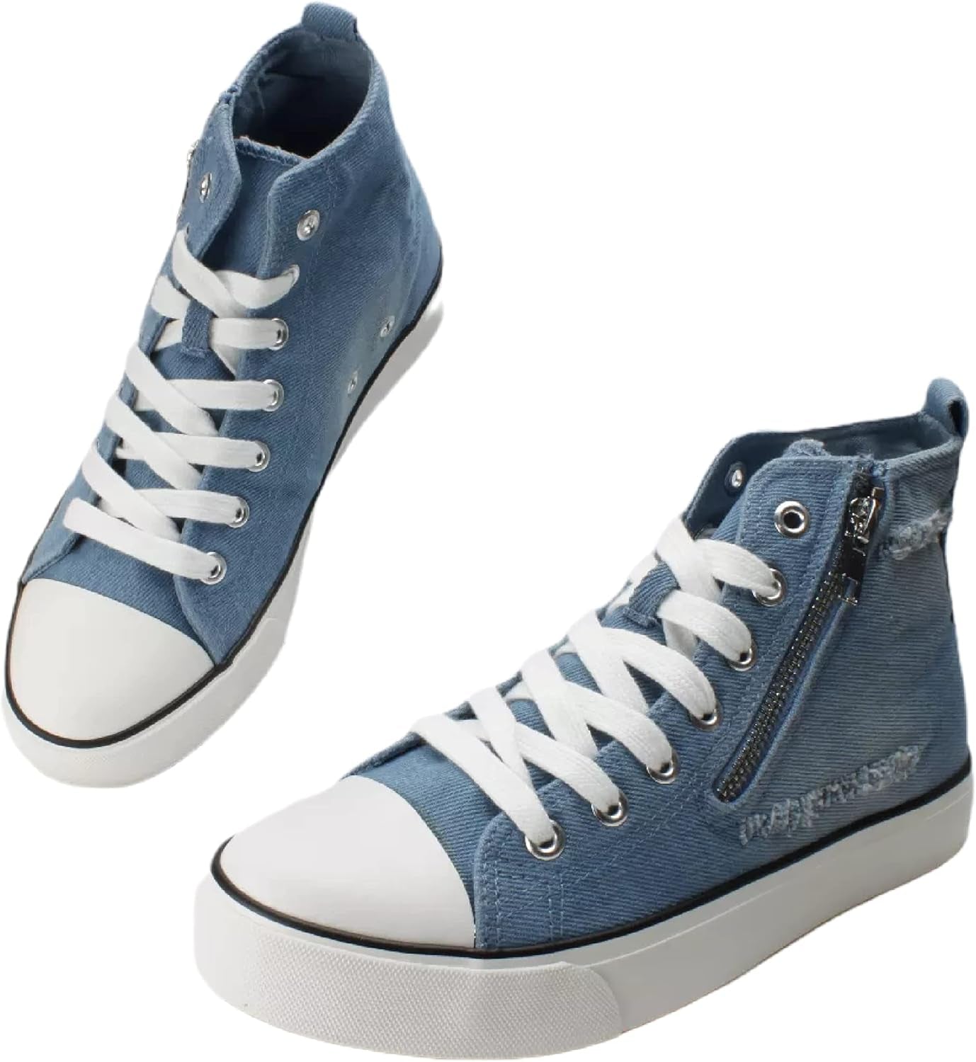 Step Up Your Style with Women's Trendy Platform High Top Sneakers - Soft Corduroy or Faux Lamb's Fur, Memory Foam Comfort!