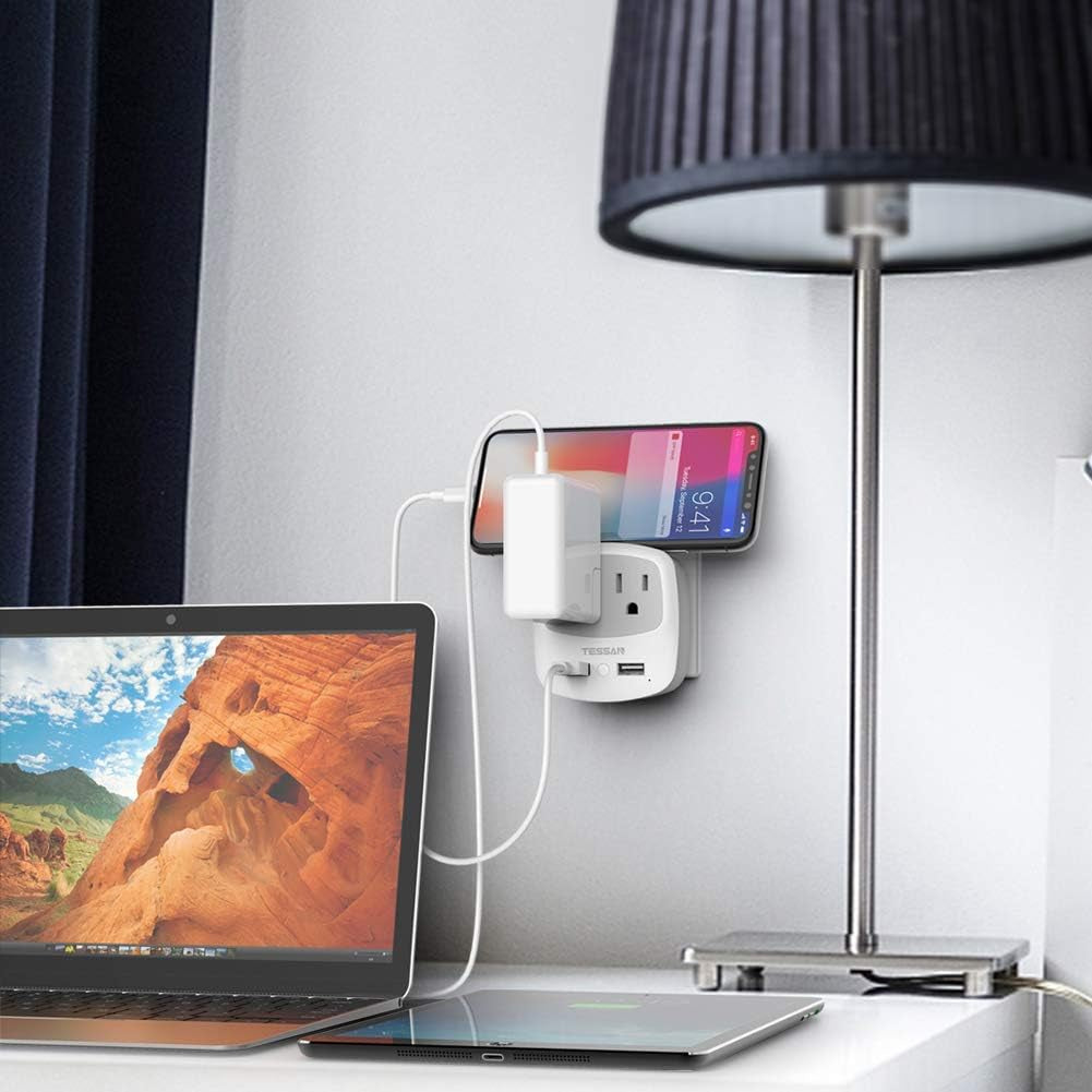 Ultimate European Travel Plug Adapter with Dual USB Ports - Perfect for US Travelers in Europe!