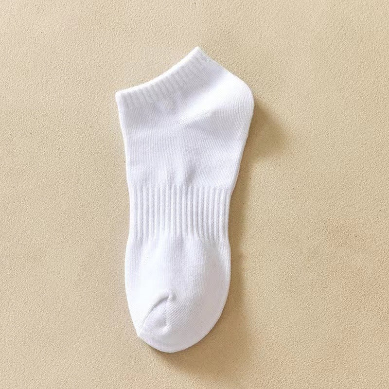 Men's Solid Color Cotton Socks