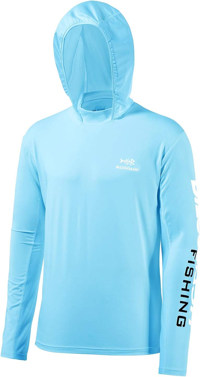 Stay Cool and Protected with Our UPF 50+ Men's Long Sleeve Performance Fishing Hoodie