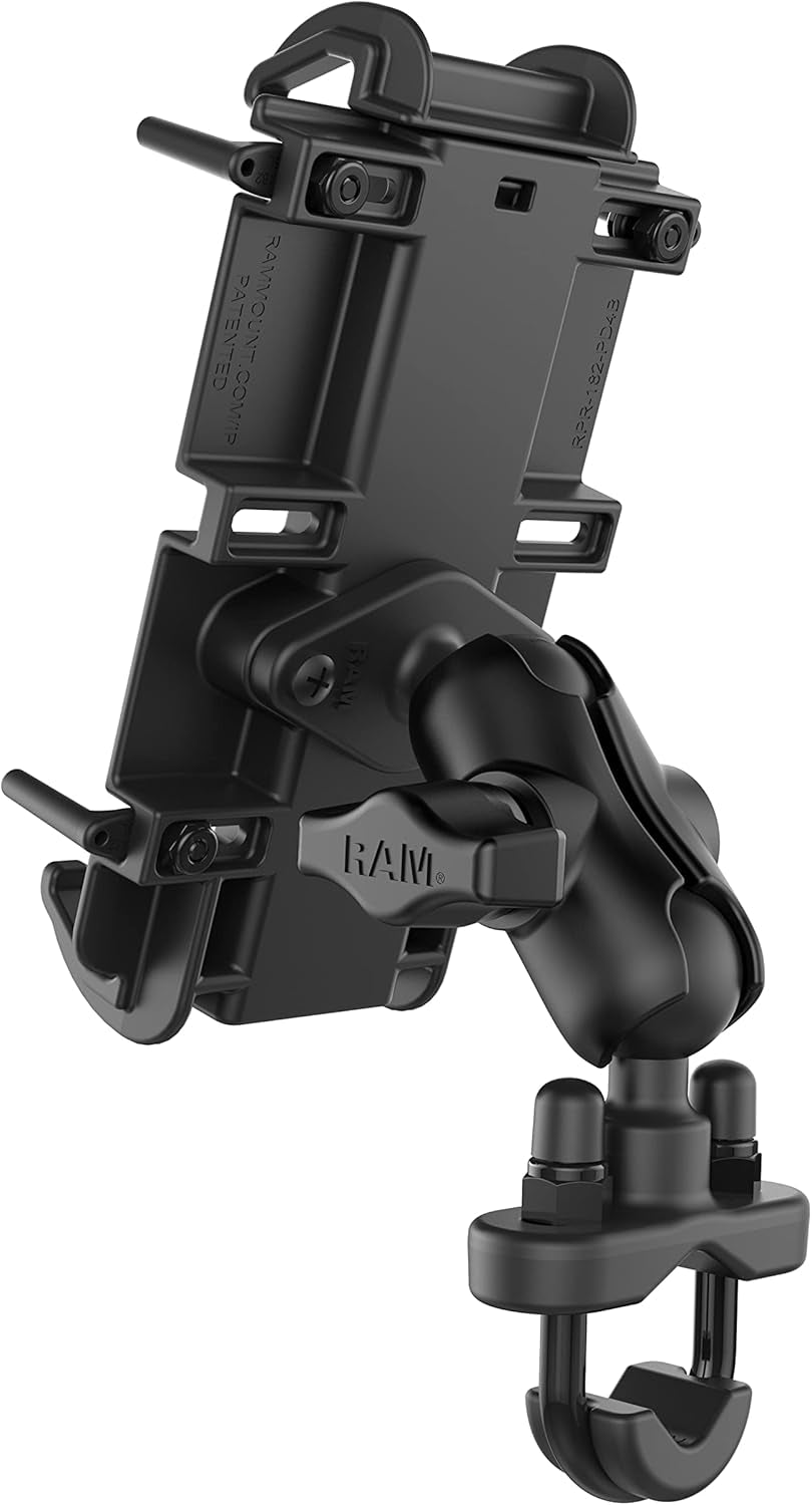 Secure Your Ride with the Quick-Grip Large Phone Mount - Perfect for Motorcycles, ATVs, and Bikes!