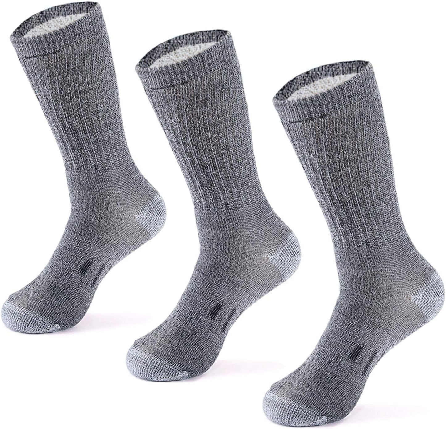 Experience Ultimate Comfort with Merino Wool Hiking Socks – 3 Pairs of Midweight Cushioned Warmth for Men and Women
