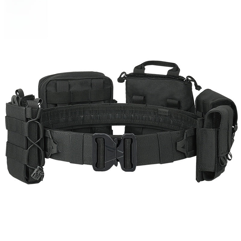 Adjustable Tactical Belt with Accessories