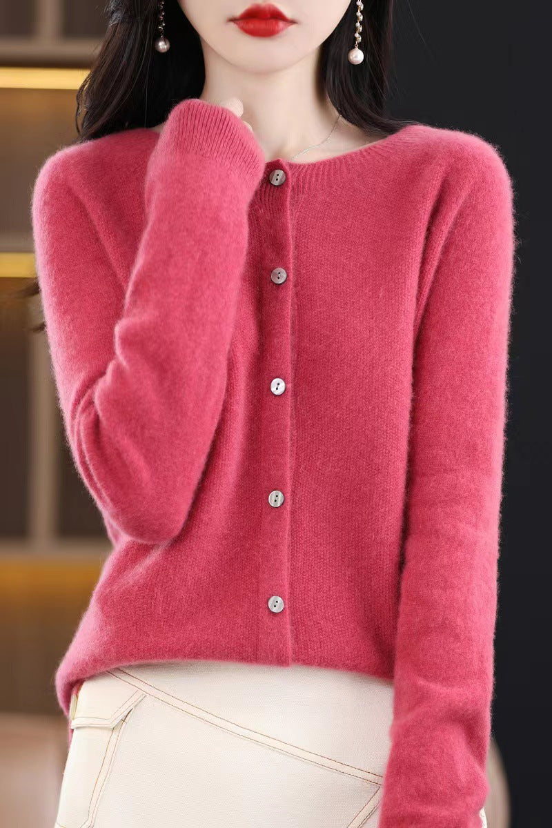 Womens Wool Knit Cardigan