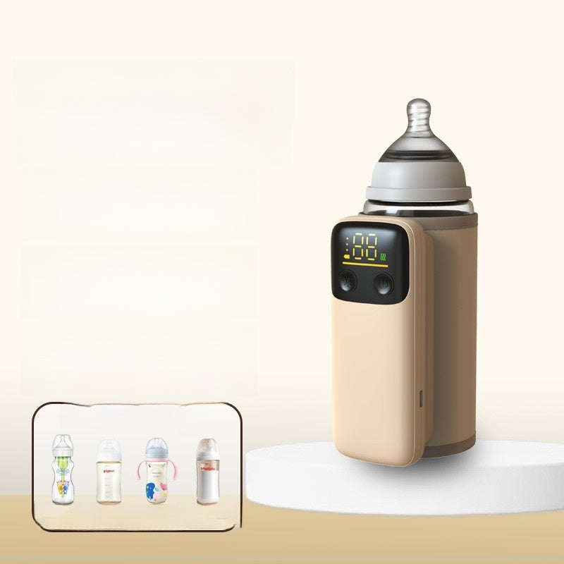 Wireless heating milk bottle insulation cover