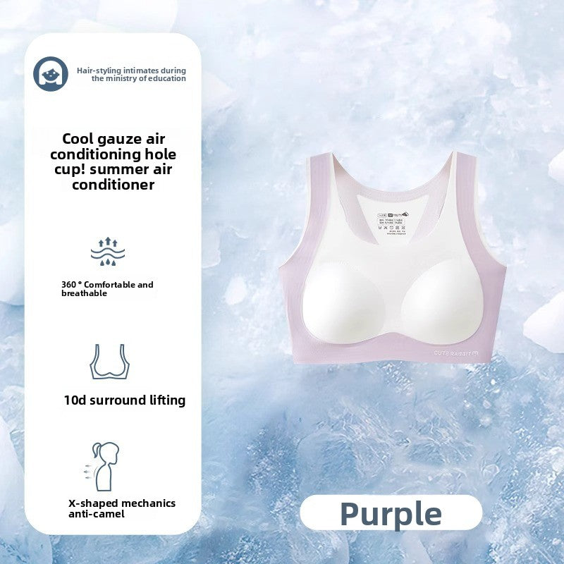 A thin sports vest for teenage girls