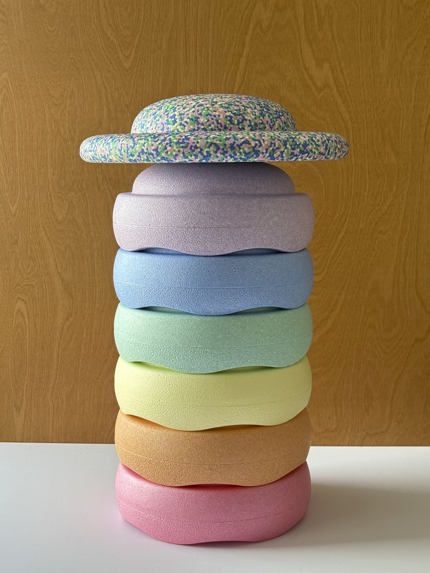 EPP Foam Rainbow Stepping Stones and Balance Board Set