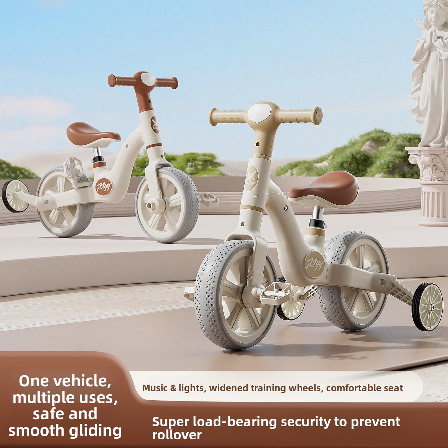 Adjustable Children Balance Bike with Pedals