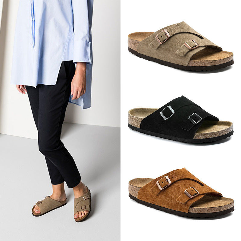Full-grain leather Birkenstock sandals