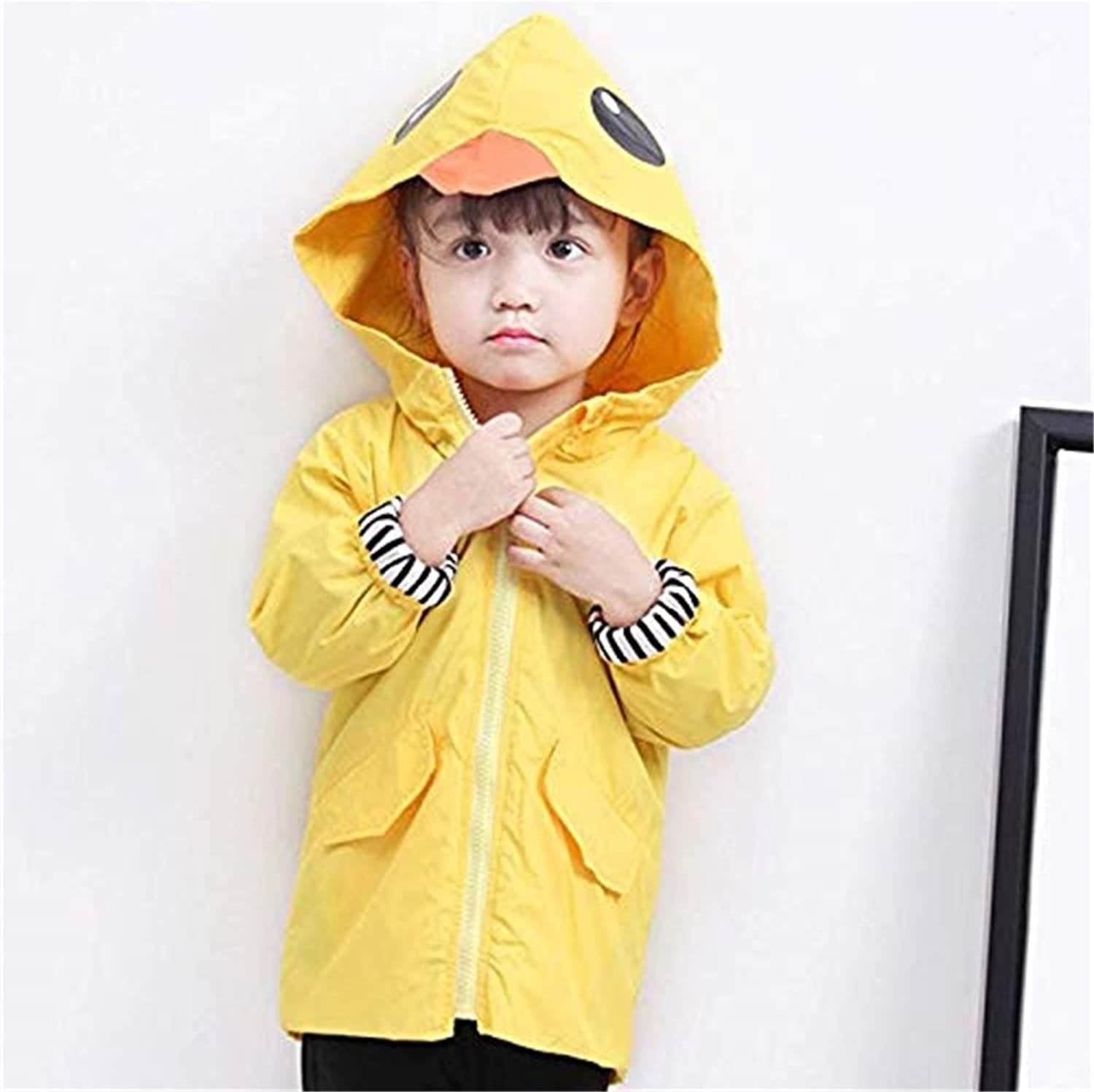 Adorable Duck-Themed Rain Jacket for Toddlers – Perfect for Rainy Days and Windy Weather!