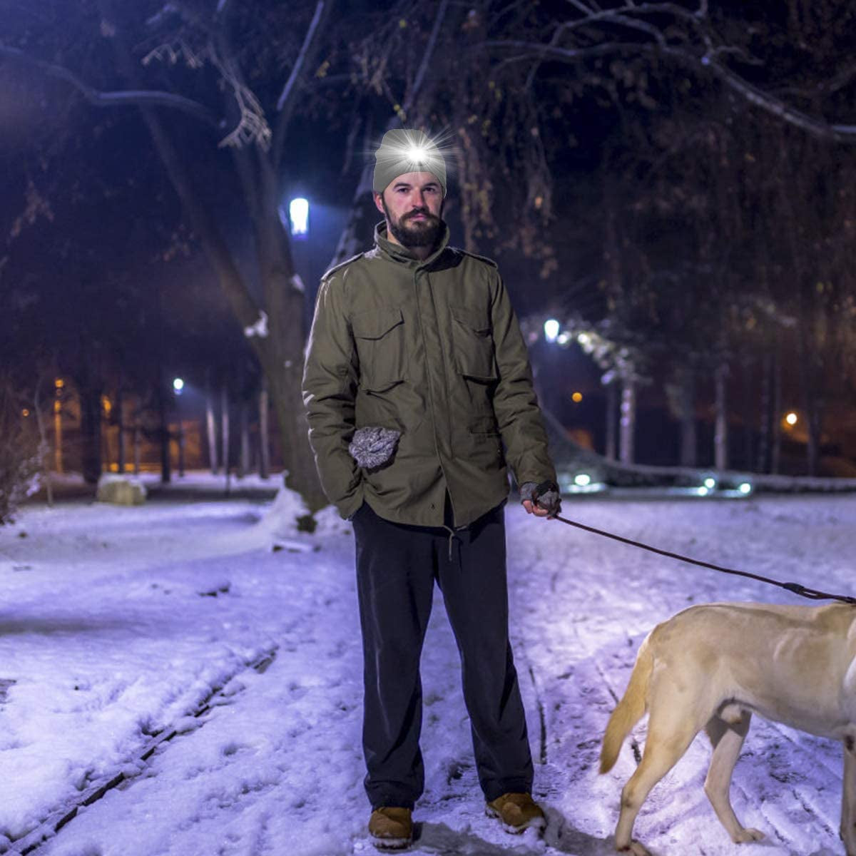 Illuminate Your Adventures: Unisex 2 Pack LED Beanie with Rechargeable Light - Perfect Winter Gift for Men and Women