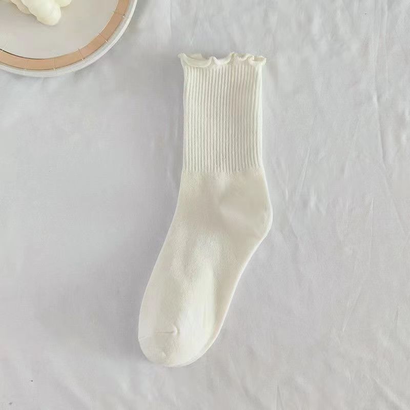 Men's Solid Color Cotton Socks