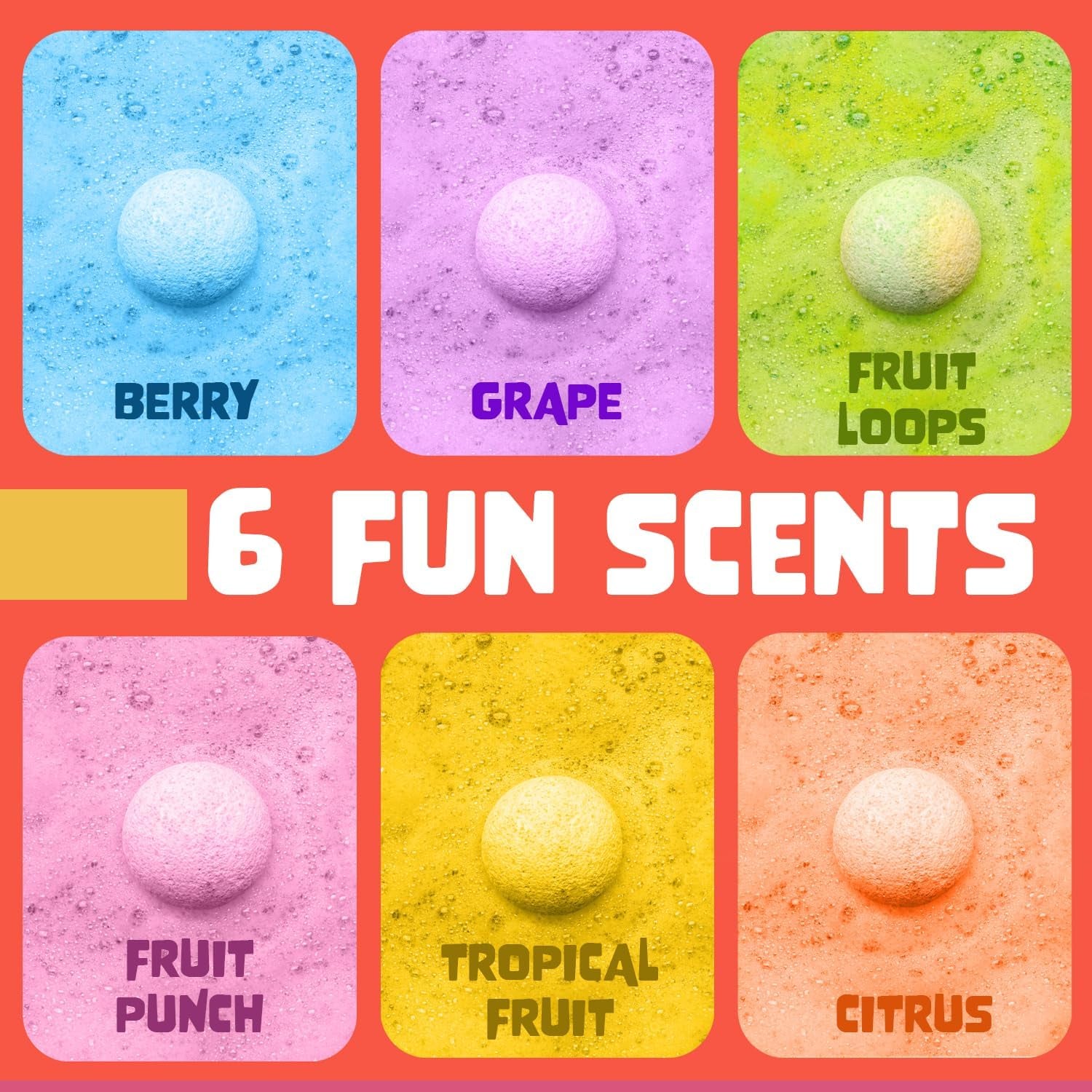 Exciting Superhero Bath Bombs for Kids - 6 Pack of Fizzing Fun with Surprise Toys and Fruity Scents - Perfect Gift for Boys, Girls, and Toddlers!