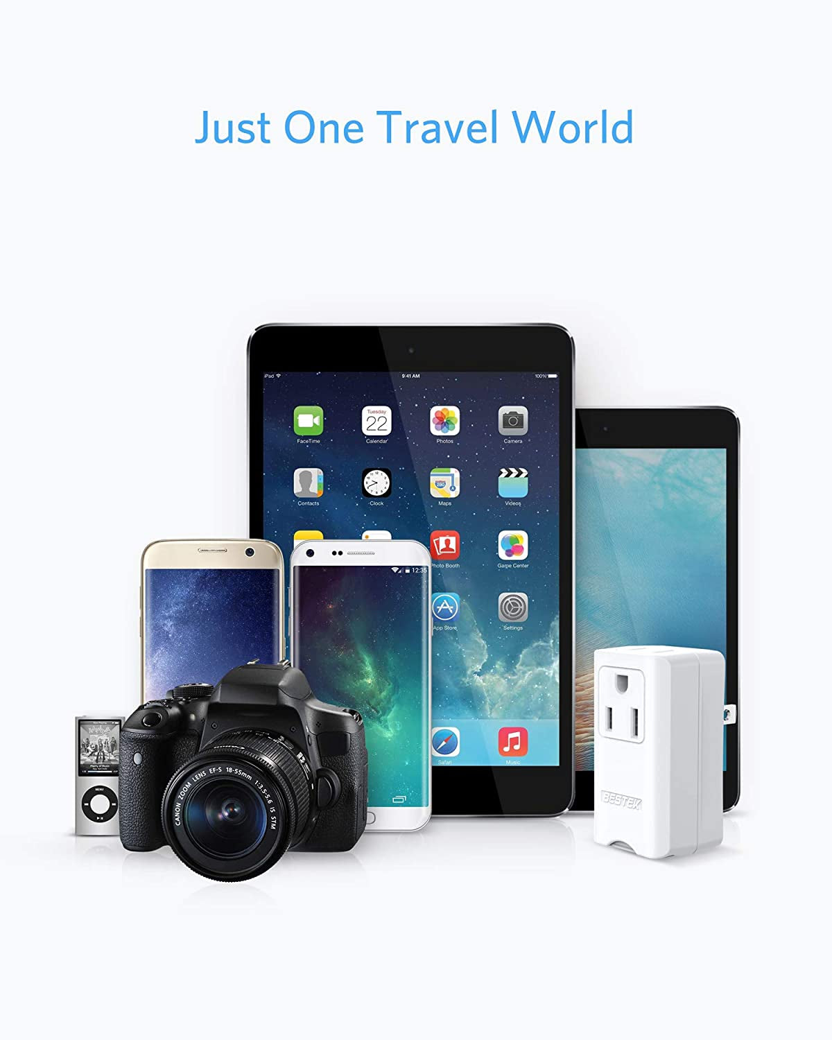 Ultimate Worldwide Travel Plug Adapter - Universal Dual 100-250V Power Adapter for Global Adventures - 2 Pack