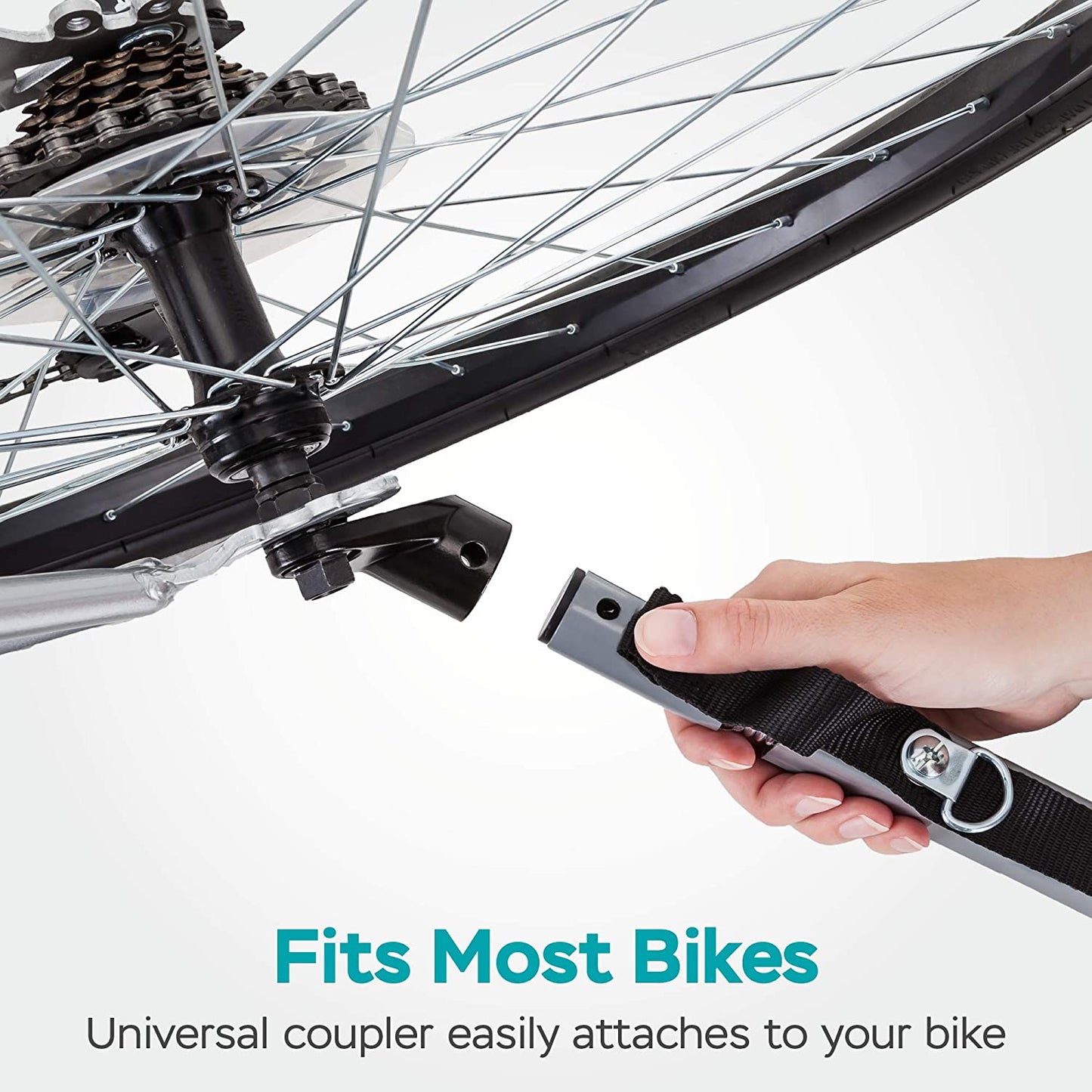 Adventure Awaits: Quick-N-EZ Double Tow Behind Bike Trailer for Toddlers & Kids - Converts to Stroller & Jogger with 2-in-1 Canopy, Universal Bicycle Coupler, and Folding Frame in Vibrant Colors