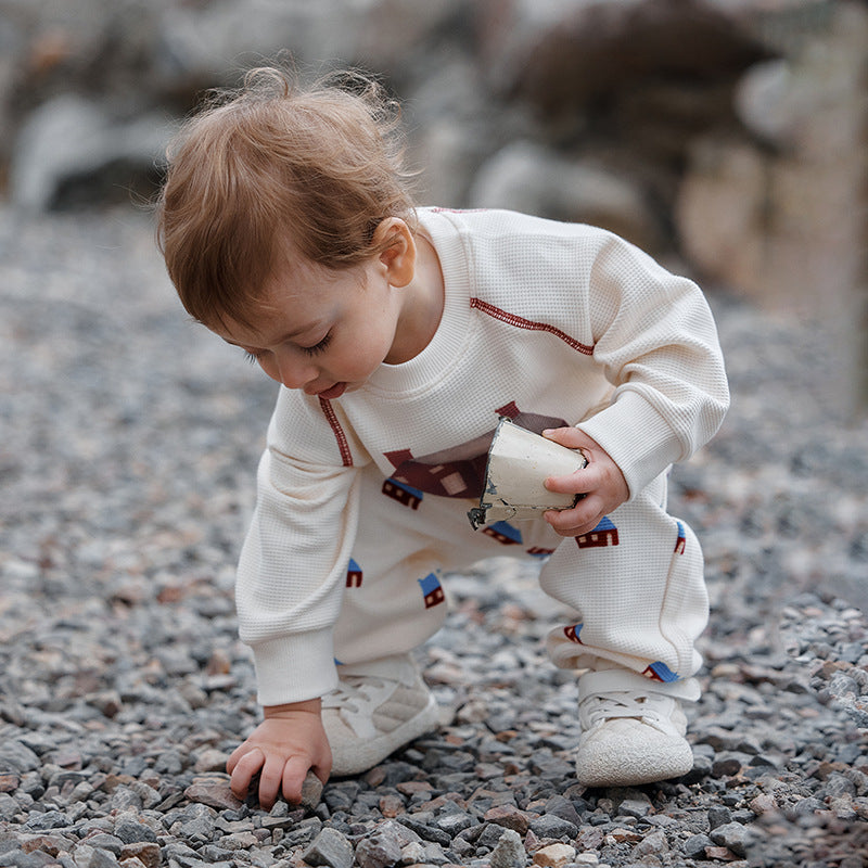 Cotton Baby Sweater Suit for Spring