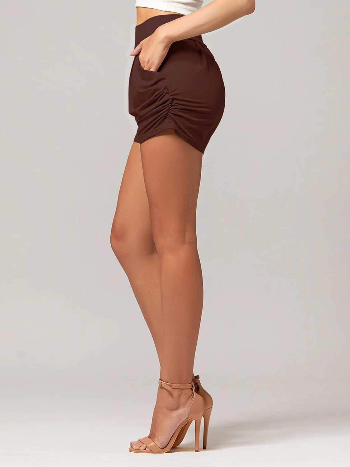 Elevate Your Style with Our Ultra Soft High Rise Women's Pleated Shorts - Perfect for Casual Outings and Relaxing Days!