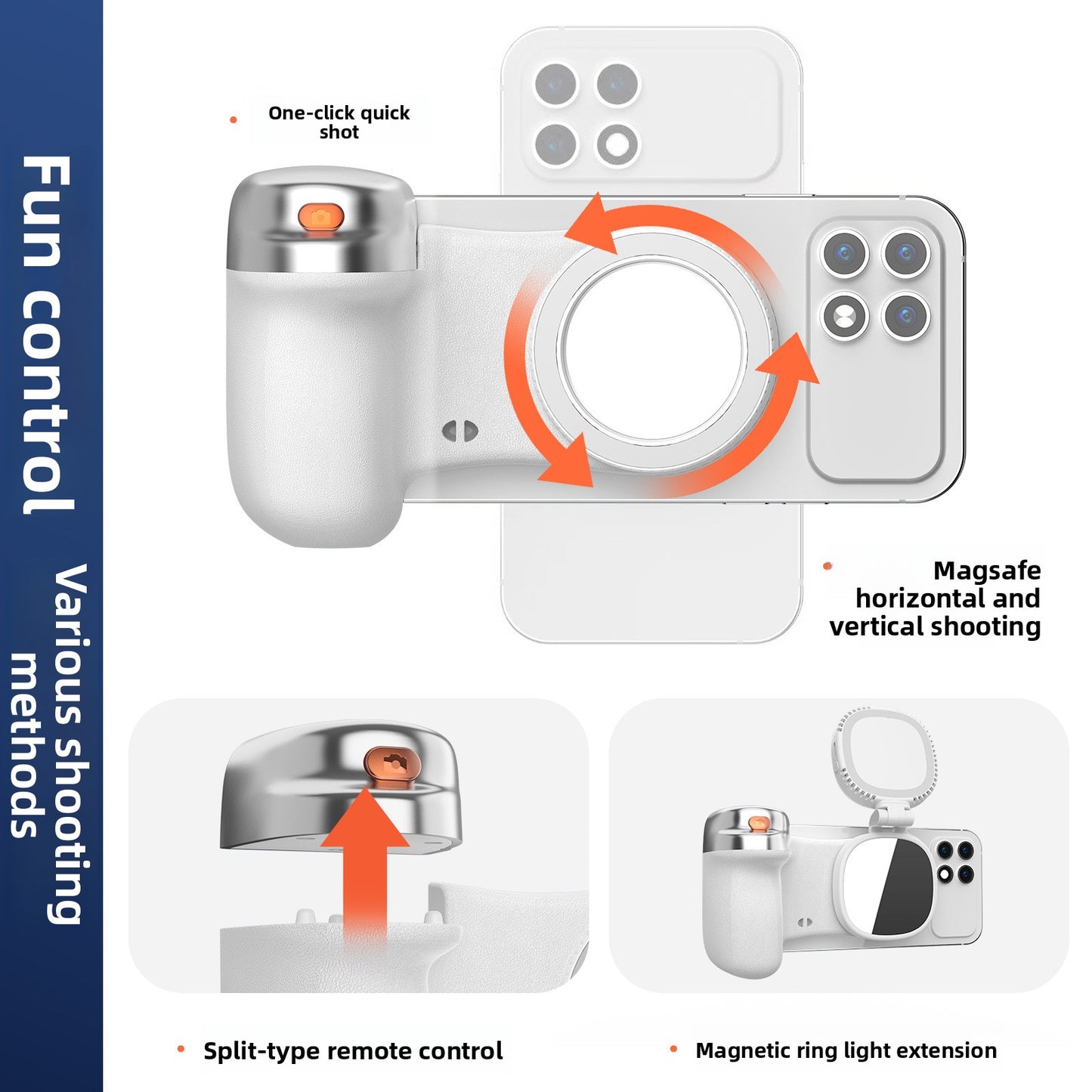 Magnetic attachment lighting for photography
