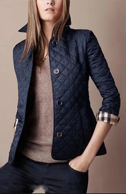 Fitted and warm cotton-padded jacket