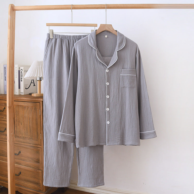 Cotton Pajama Set for Men and Women