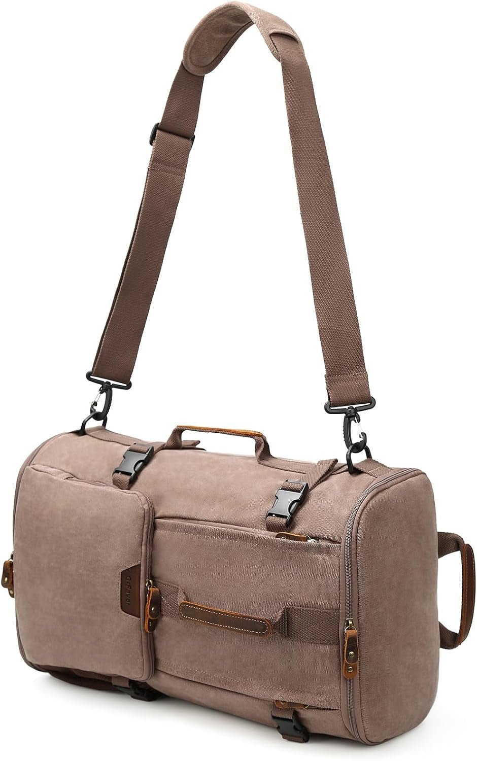 40L Travel Backpack, Vintage Canvas Rucksack Convertible Duffel Bag Carry on Backpack Fit for 17.3 Inch Laptop Bag - Journey Must Haves