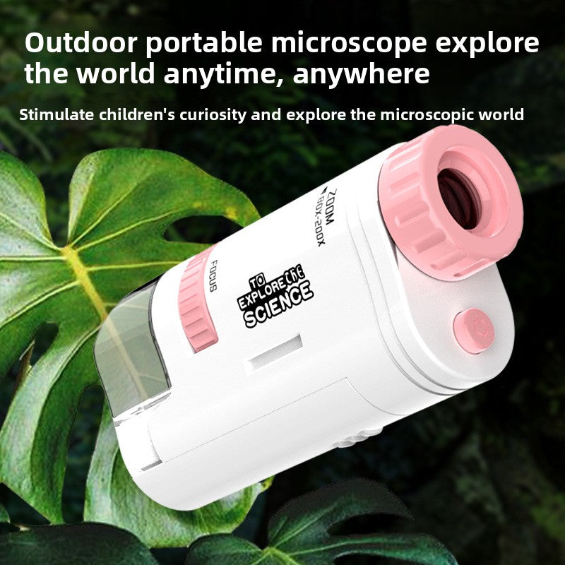 Mini Portable Microscope for Kids Science Exploration