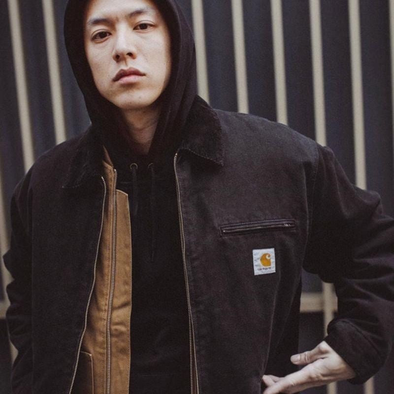 Heavyweight Cotton Lapel Jacket for Men and Women