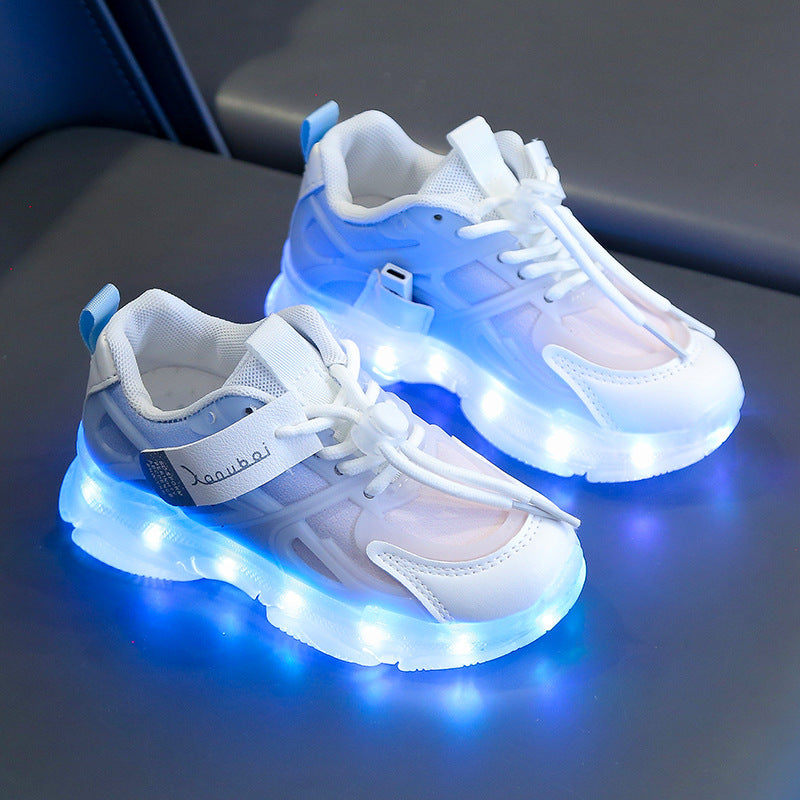 Rechargeable LED Light Up Shoes for Kids Boys Girls