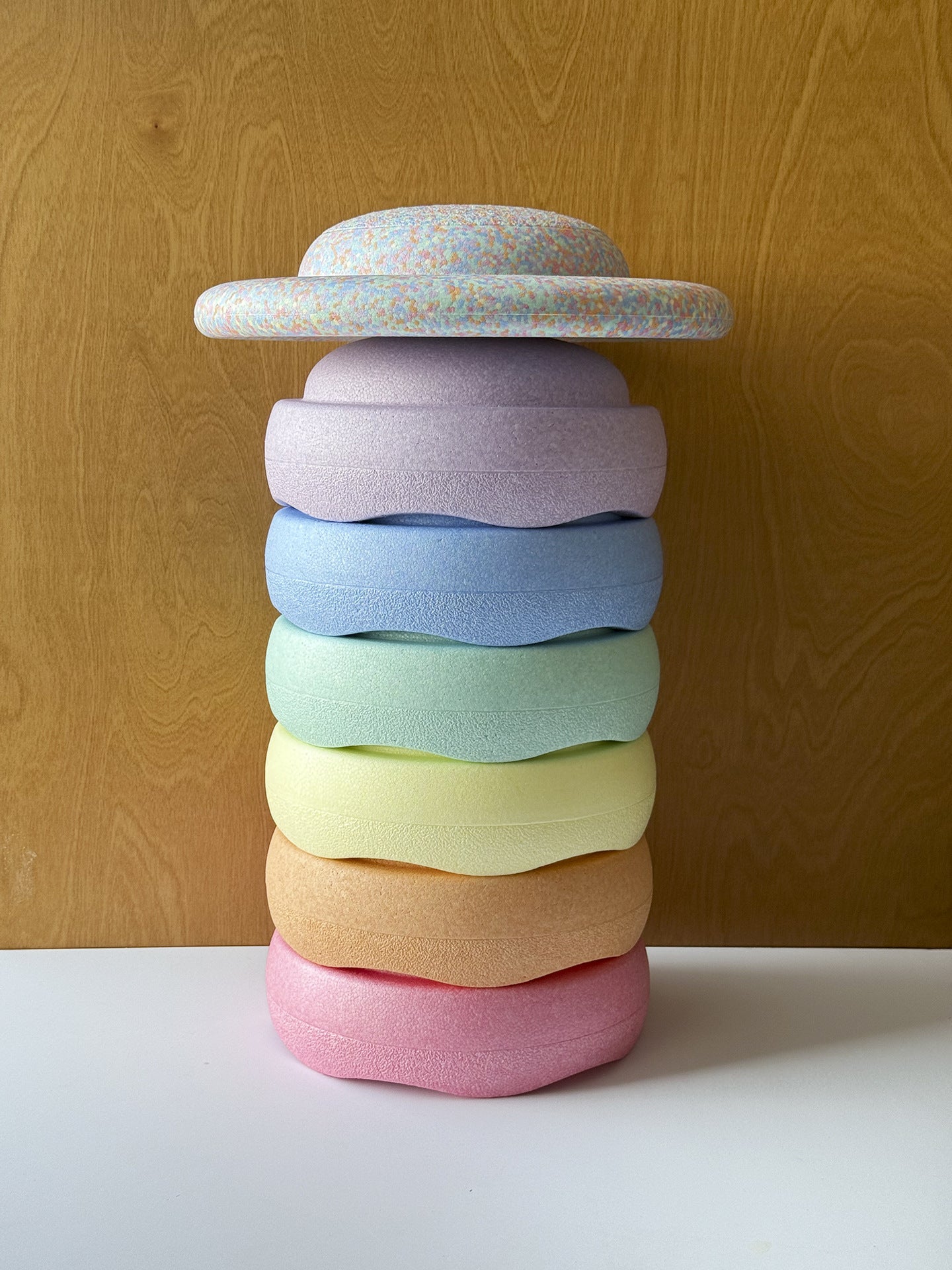 EPP Foam Rainbow Stepping Stones and Balance Board Set