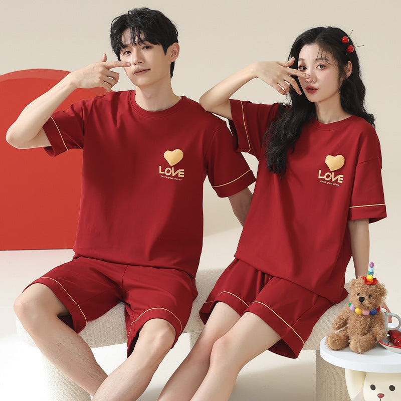 Casual outerwear couple home wear